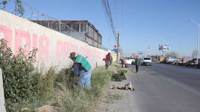 Se refuerza la limpieza en vialidades de la ciudad ante llegada de visitantes